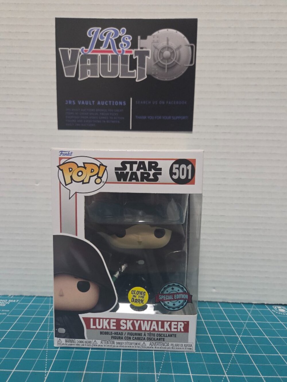 Funko POP Star Wars Luke Skywalker GITD Special 501 Vinyl Figure